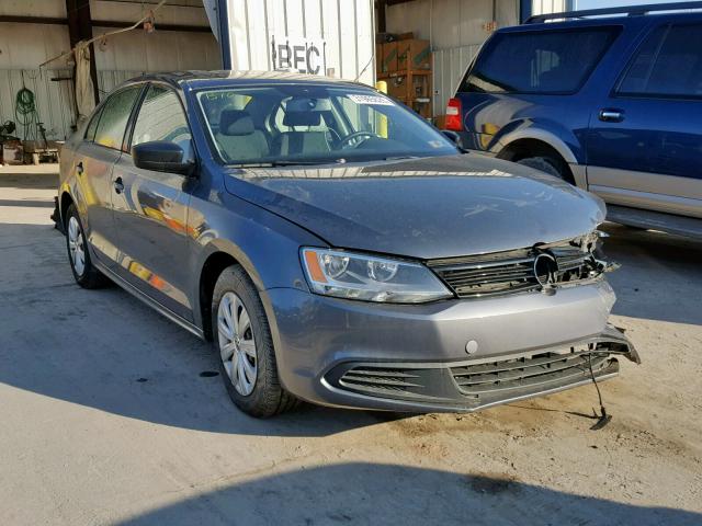 3VW2K7AJ2DM269751 - 2013 VOLKSWAGEN JETTA BASE GRAY photo 1