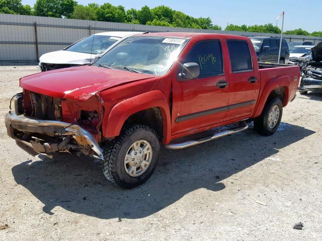 1GCDT43E288211866 - 2008 CHEVROLET COLORADO L RED photo 2