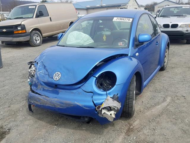 3VWBC21C5XM453894 - 1999 VOLKSWAGEN NEW BEETLE ლურჯი ფოტო 2