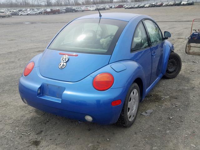 3VWBC21C5XM453894 - 1999 VOLKSWAGEN NEW BEETLE ლურჯი ფოტო 4
