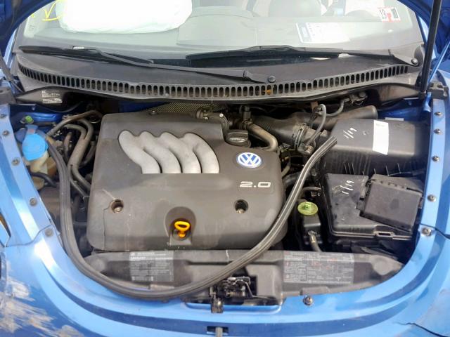 3VWBC21C5XM453894 - 1999 VOLKSWAGEN NEW BEETLE ლურჯი ფოტო 7