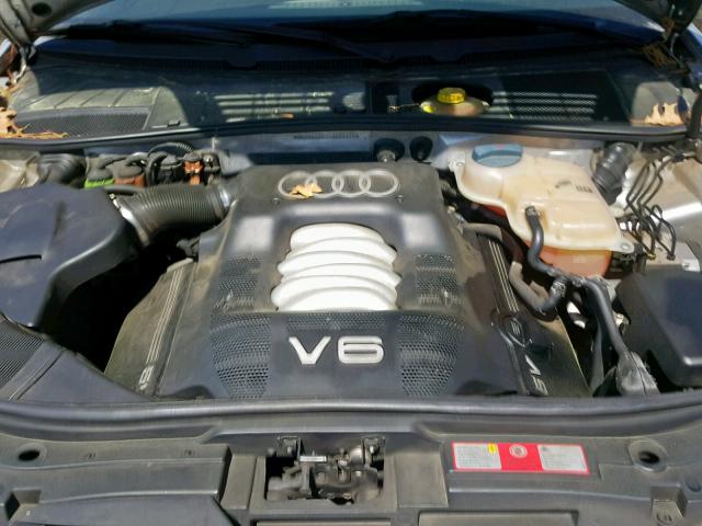 WAUBH64B31N094585 - 2001 AUDI A6 2.8 SILVER photo 7