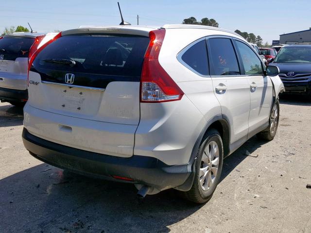 5J6RM3H74EL022310 - 2014 HONDA CR-V EXL WHITE photo 4