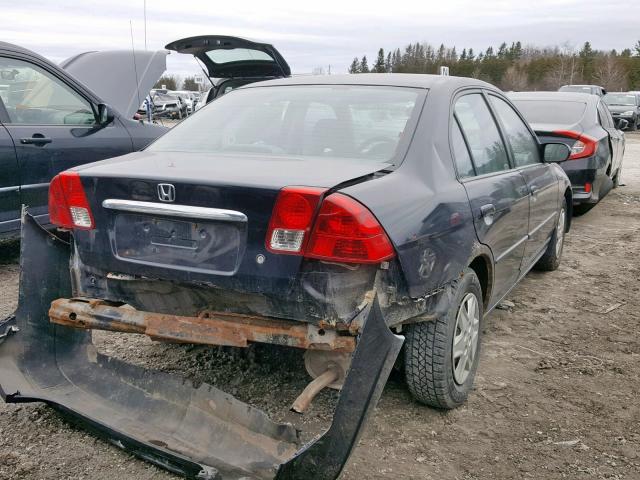 2HGES16483H946655 - 2003 HONDA CIVIC DX BLACK photo 4