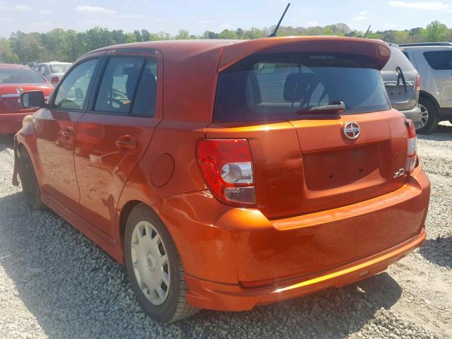 JTKKU10458J030485 - 2008 TOYOTA SCION ORANGE photo 3