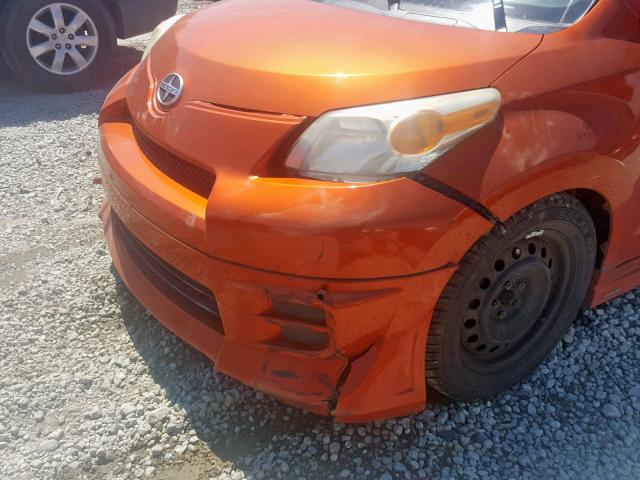 JTKKU10458J030485 - 2008 TOYOTA SCION ORANGE photo 9