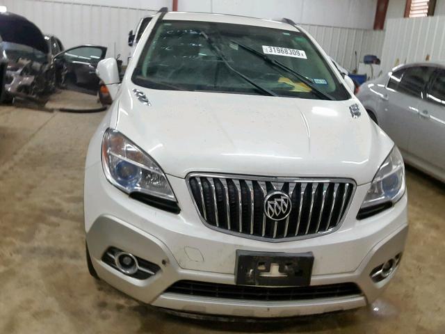 KL4CJCSB1EB638211 - 2014 BUICK ENCORE WHITE photo 9