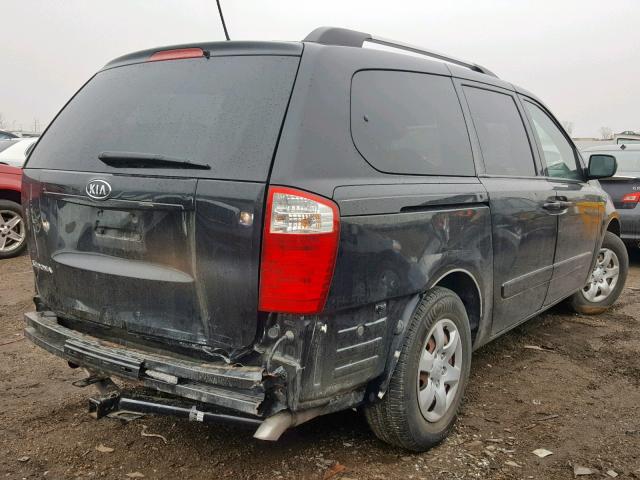 KNDMG4C3XA6333184 - 2010 KIA SEDONA LX BLACK photo 4