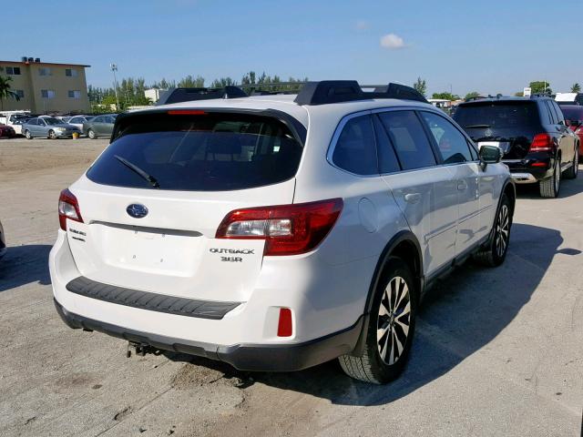 4S4BSENC1G3245638 - 2016 SUBARU OUTBACK 3. WHITE photo 4