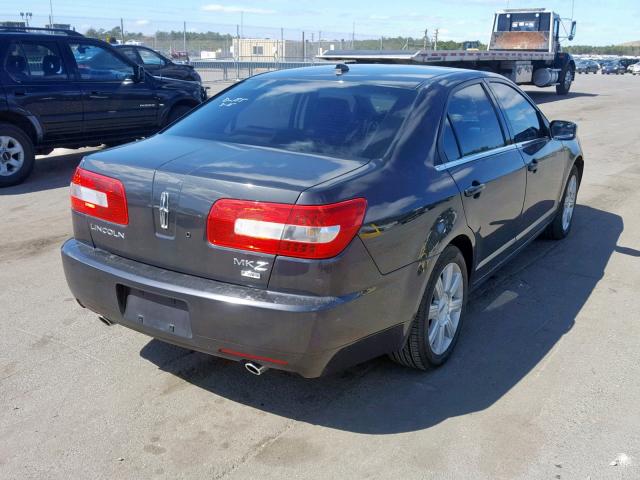 3LNHM28TX7R630440 - 2007 LINCOLN MKZ CHARCOAL photo 4