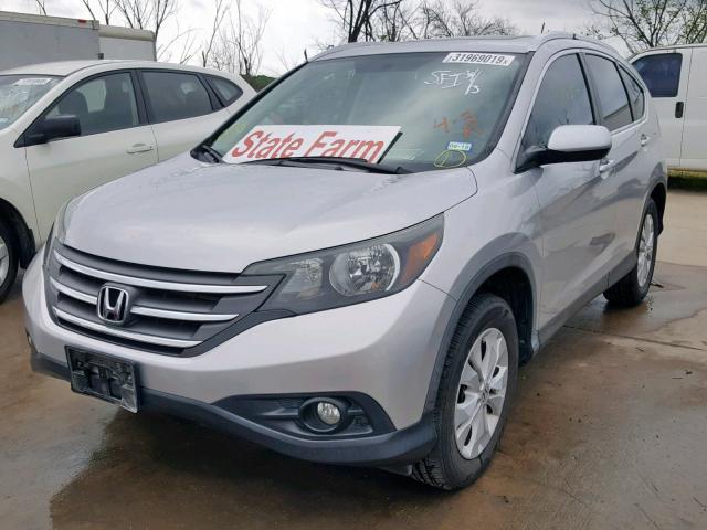 5J6RM3H76CL023603 - 2012 HONDA CR-V EXL SILVER photo 2