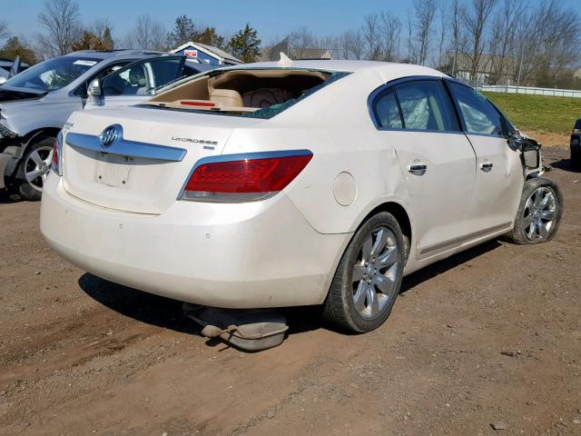 1G4GC5EG9AF172336 - 2010 BUICK LACROSSE C WHITE photo 4