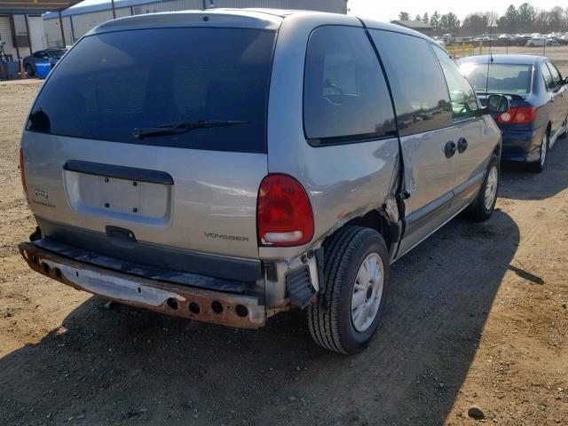 1P4GP45R1TB223127 - 1996 PLYMOUTH VOYAGER SE SILVER photo 4