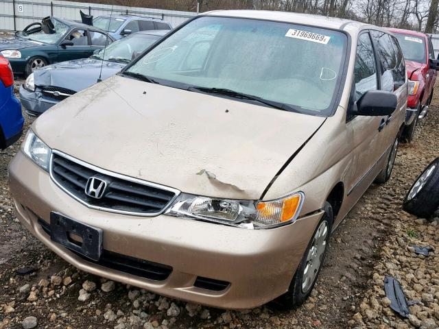 2HKRL18561H611594 - 2001 HONDA ODYSSEY LX TAN photo 2