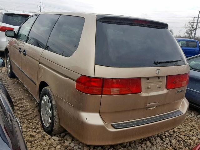 2HKRL18561H611594 - 2001 HONDA ODYSSEY LX TAN photo 3