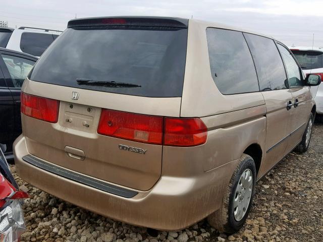 2HKRL18561H611594 - 2001 HONDA ODYSSEY LX TAN photo 4