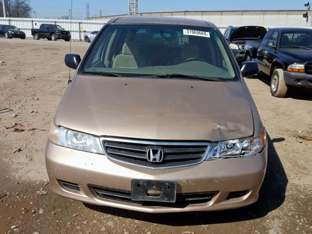 2HKRL18561H611594 - 2001 HONDA ODYSSEY LX TAN photo 9