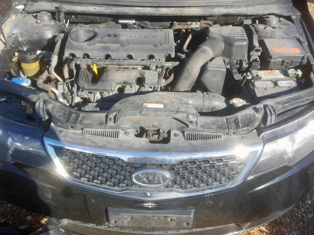 KNAFU4A24B5434379 - 2011 KIA FORTE EX BLACK photo 7