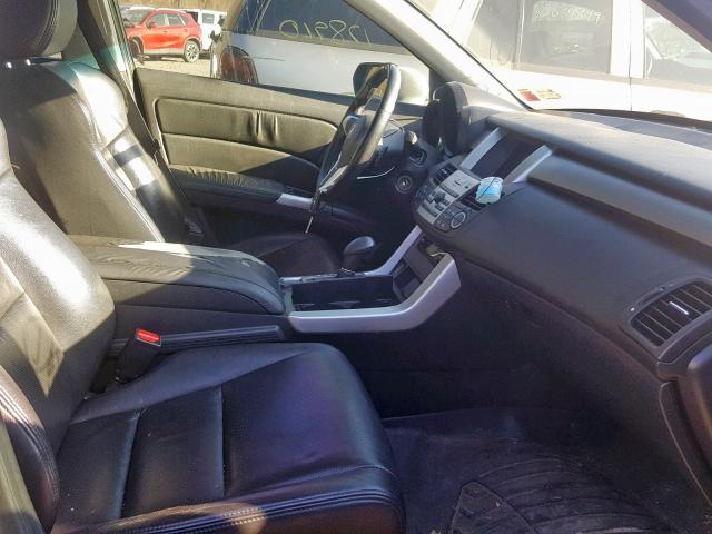 5J8TB18257A009303 - 2007 ACURA RDX SILVER photo 5