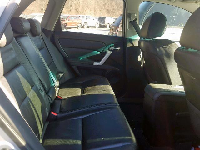 5J8TB18257A009303 - 2007 ACURA RDX SILVER photo 6