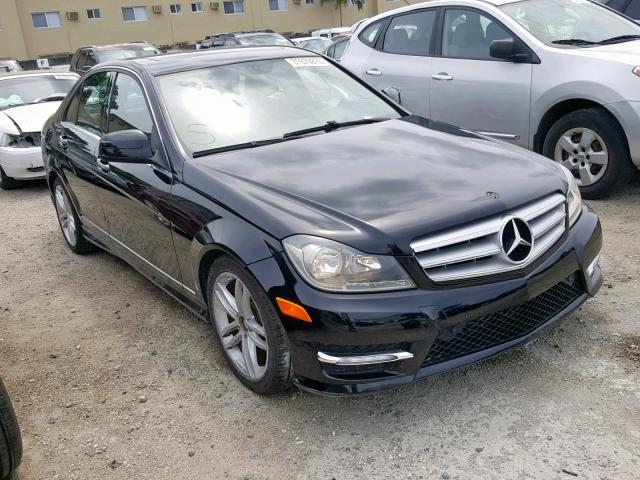 WDDGF4HB8CR203637 - 2012 MERCEDES-BENZ C 250 BLACK photo 1