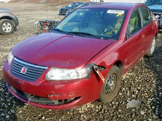 1G8AJ55F06Z138051 - 2006 SATURN ION LEVEL RED photo 2