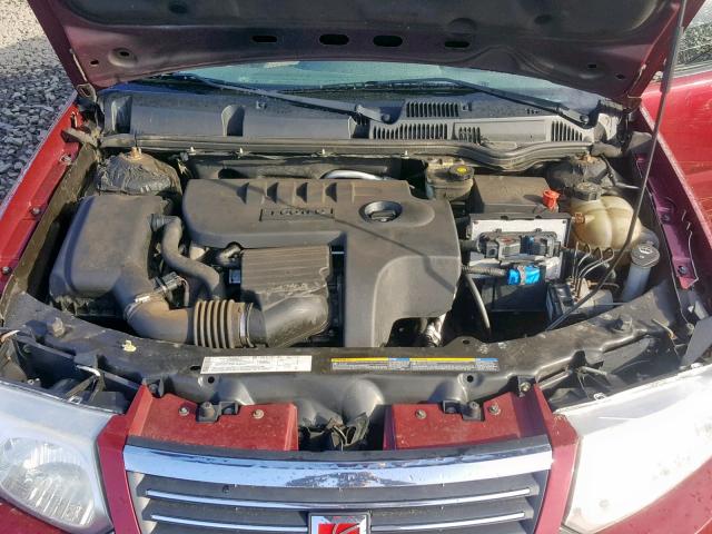 1G8AJ55F06Z138051 - 2006 SATURN ION LEVEL RED photo 7