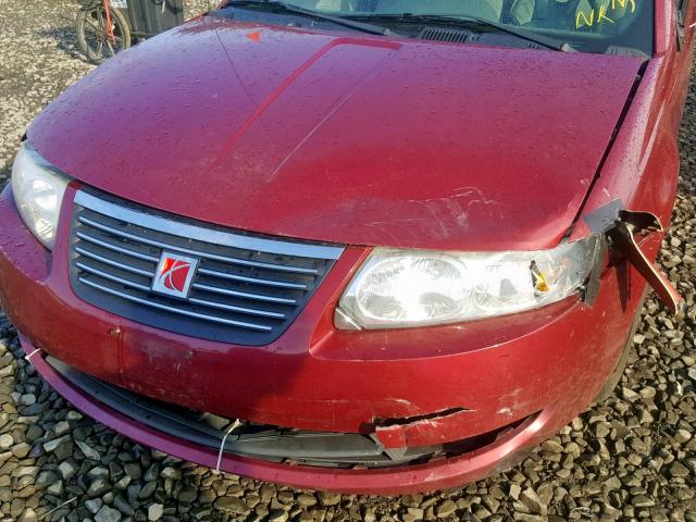 1G8AJ55F06Z138051 - 2006 SATURN ION LEVEL RED photo 9