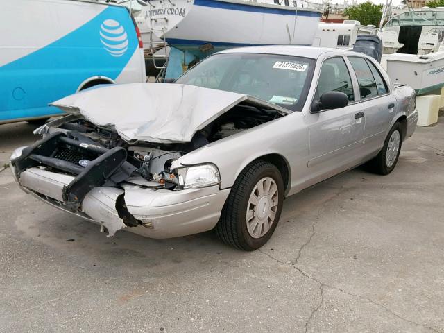 2FAFP71V28X152664 - 2008 FORD CROWN VICT SILVER photo 2