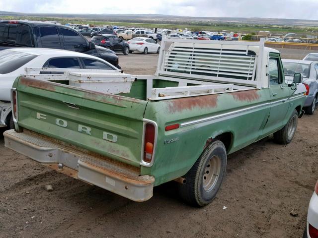 F10GKR82476 - 1973 FORD F-150 GREEN photo 4