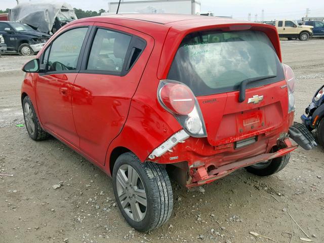 KL8CD6S99FC793315 - 2015 CHEVROLET SPARK 1LT RED photo 3