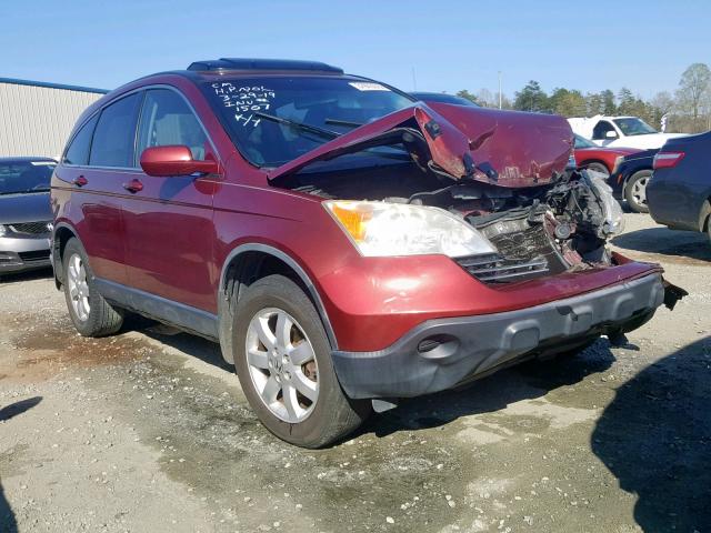 JHLRE38757C060587 - 2007 HONDA CR-V EXL BURGUNDY photo 1