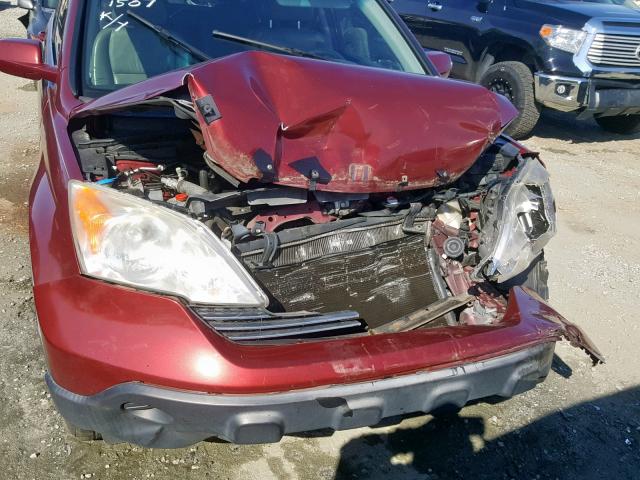 JHLRE38757C060587 - 2007 HONDA CR-V EXL BURGUNDY photo 7