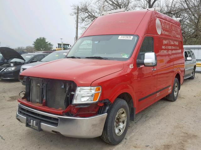 1N6AF0LY9CN116533 - 2012 NISSAN NV 2500 RED photo 2