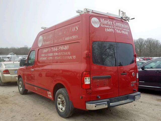 1N6AF0LY9CN116533 - 2012 NISSAN NV 2500 RED photo 3