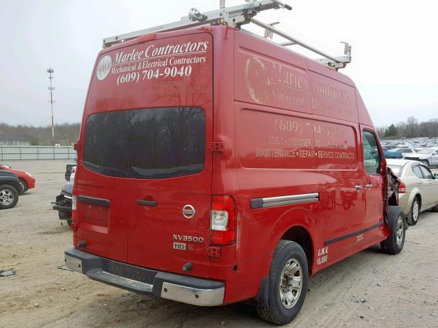 1N6AF0LY9CN116533 - 2012 NISSAN NV 2500 RED photo 4