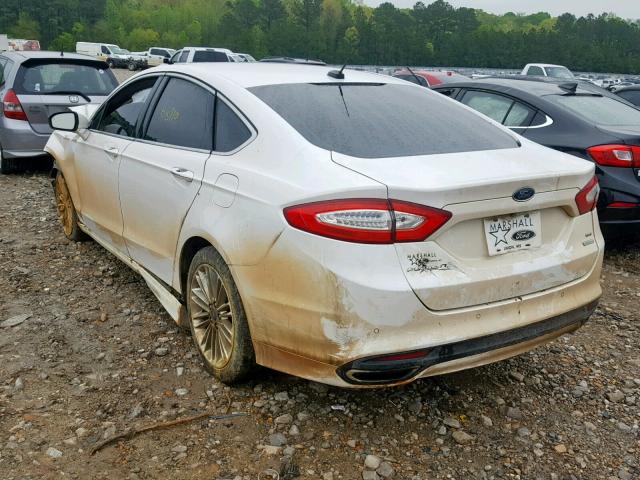 3FA6P0H97GR183681 - 2016 FORD FUSION SE WHITE photo 3