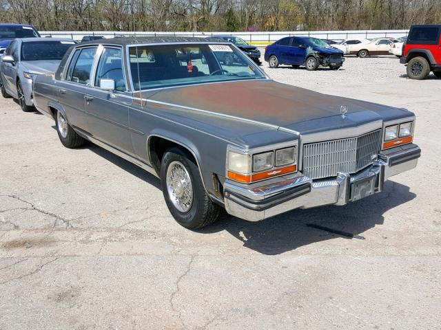 1G6DW51Y8KR702716 - 1989 CADILLAC BROUGHAM GRAY photo 1