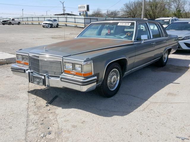 1G6DW51Y8KR702716 - 1989 CADILLAC BROUGHAM GRAY photo 2