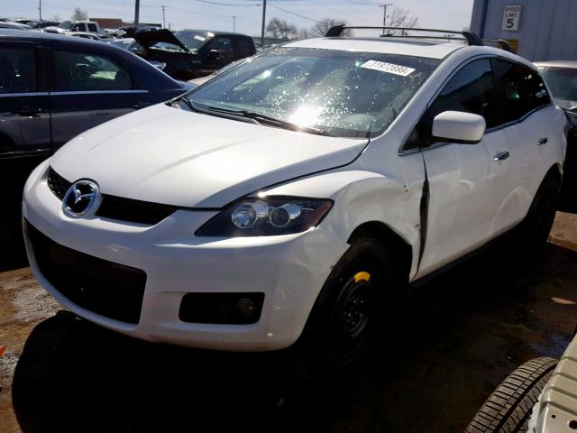 JM3ER293770130346 - 2007 MAZDA CX-7 WHITE photo 2