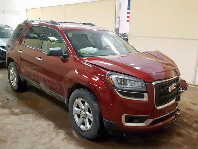 1GKKVPKD3GJ340951 - 2016 GMC ACADIA SLE RED photo 1