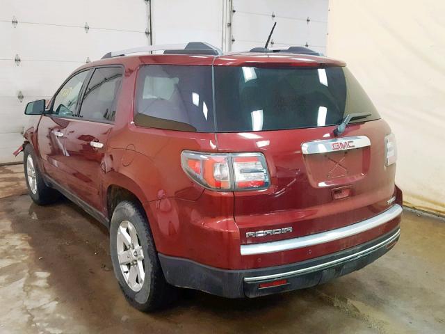 1GKKVPKD3GJ340951 - 2016 GMC ACADIA SLE RED photo 3