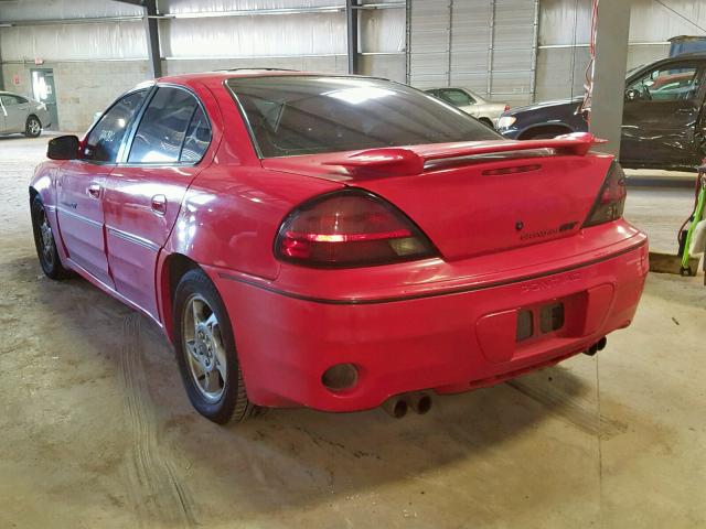 1G2NW52E62C179225 - 2002 PONTIAC GRAND AM G RED photo 3