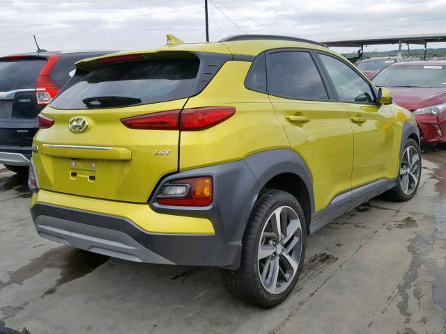 KM8K33A54KU203413 - 2019 HYUNDAI KONA LIMIT GREEN photo 4