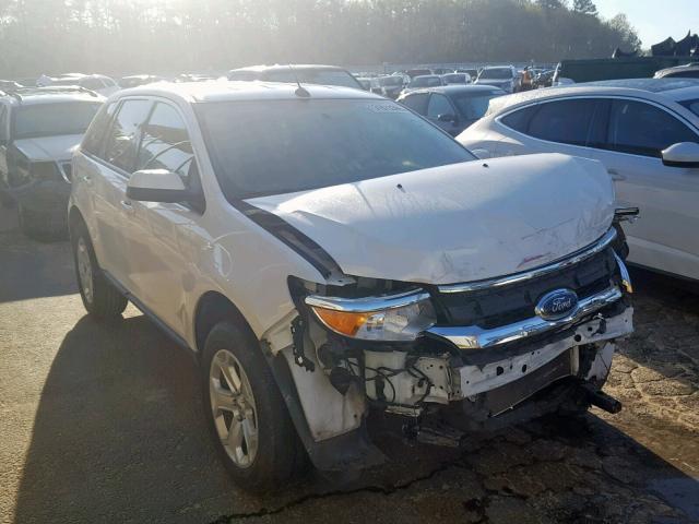 2FMDK3JC9EBB83695 - 2014 FORD EDGE SEL WHITE photo 1