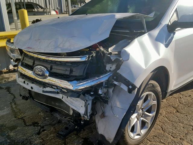 2FMDK3JC9EBB83695 - 2014 FORD EDGE SEL WHITE photo 9