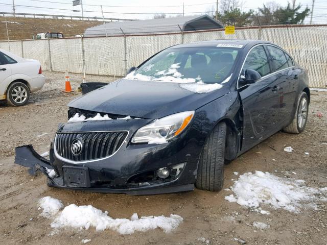 2G4GK5EX4F9230422 - 2015 BUICK REGAL BLACK photo 2