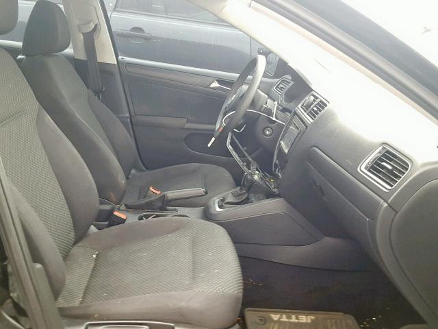 3VW2K7AJ5BM394109 - 2011 VOLKSWAGEN JETTA BASE 黑色 照片 5