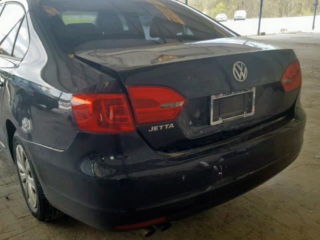 3VW2K7AJ5BM394109 - 2011 VOLKSWAGEN JETTA BASE 黑色 照片 9