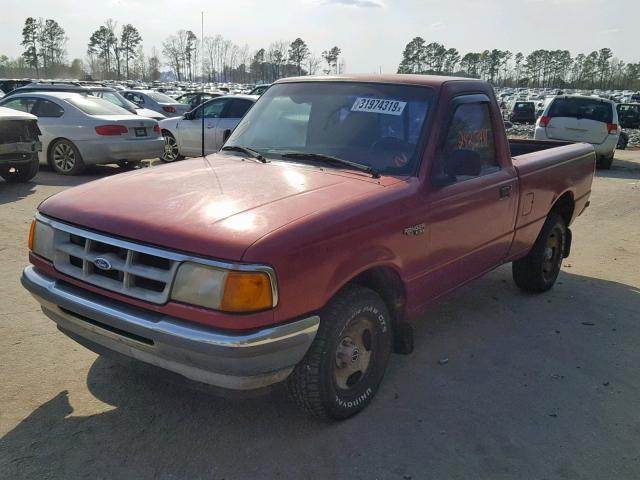 1FTCR10A8RTA48262 - 1994 FORD RANGER RED photo 2